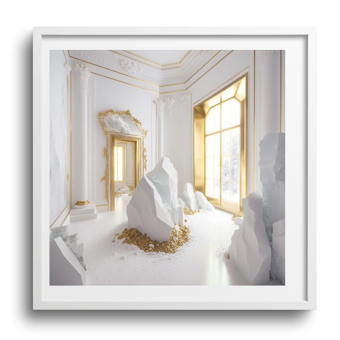 WHITE + GOLD *2 - DOTCOM ART