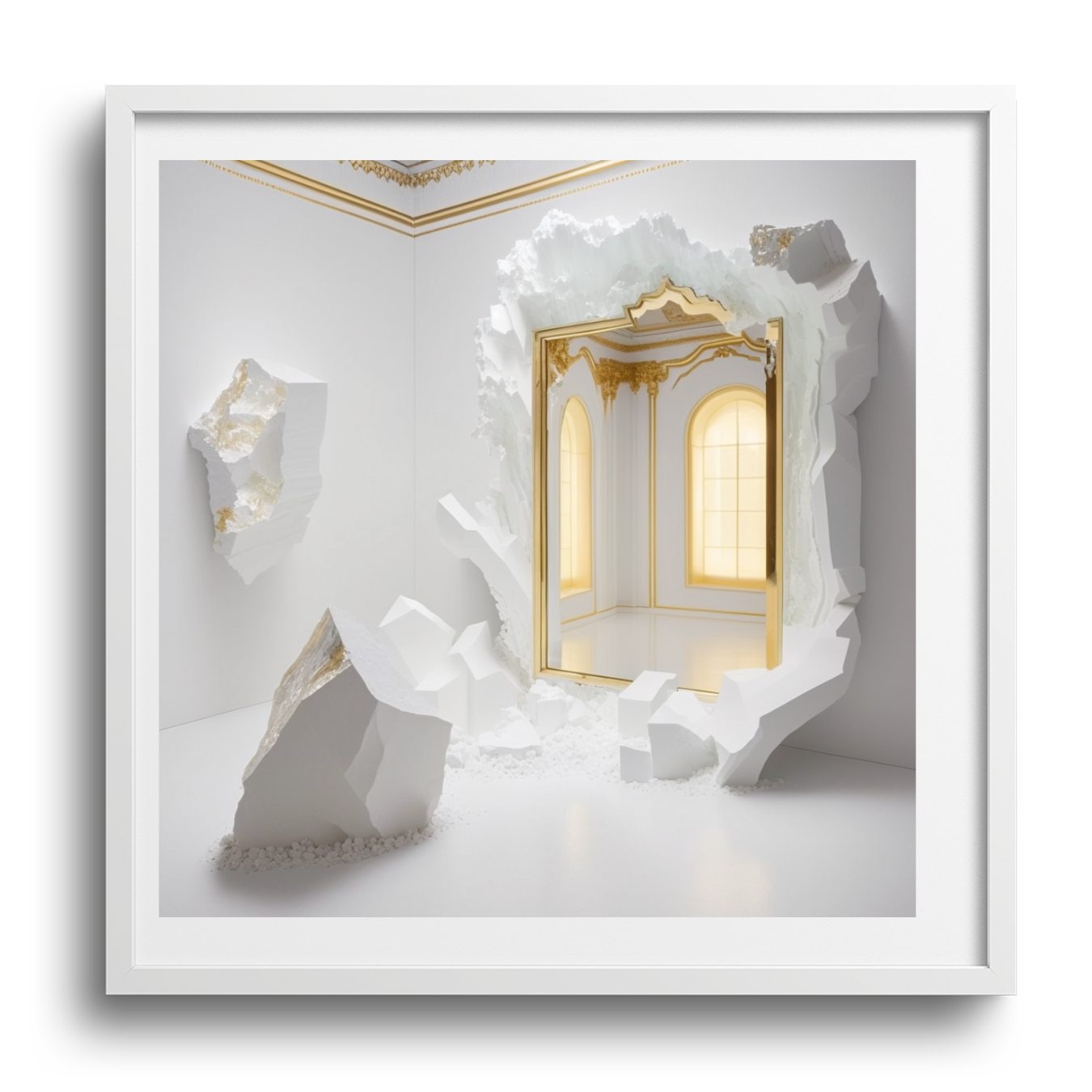 WHITE + GOLD *1 - DOTCOM ART