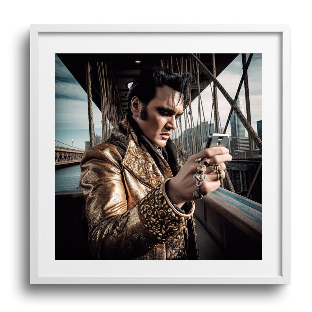 ELVIS SELFIE - DOTCOM ART