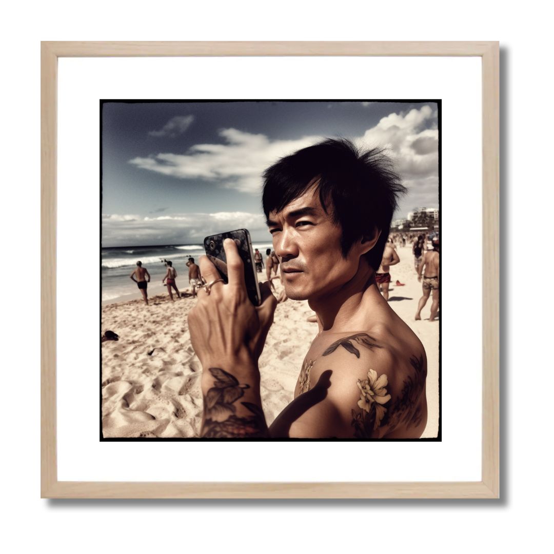 BRUCE LEE SELFIE - DOTCOM ART