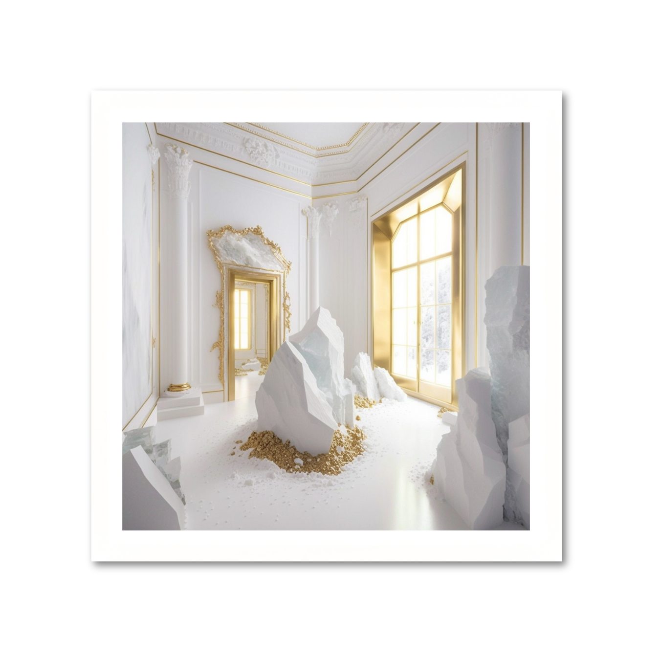 WHITE + GOLD *2 - DOTCOM ART