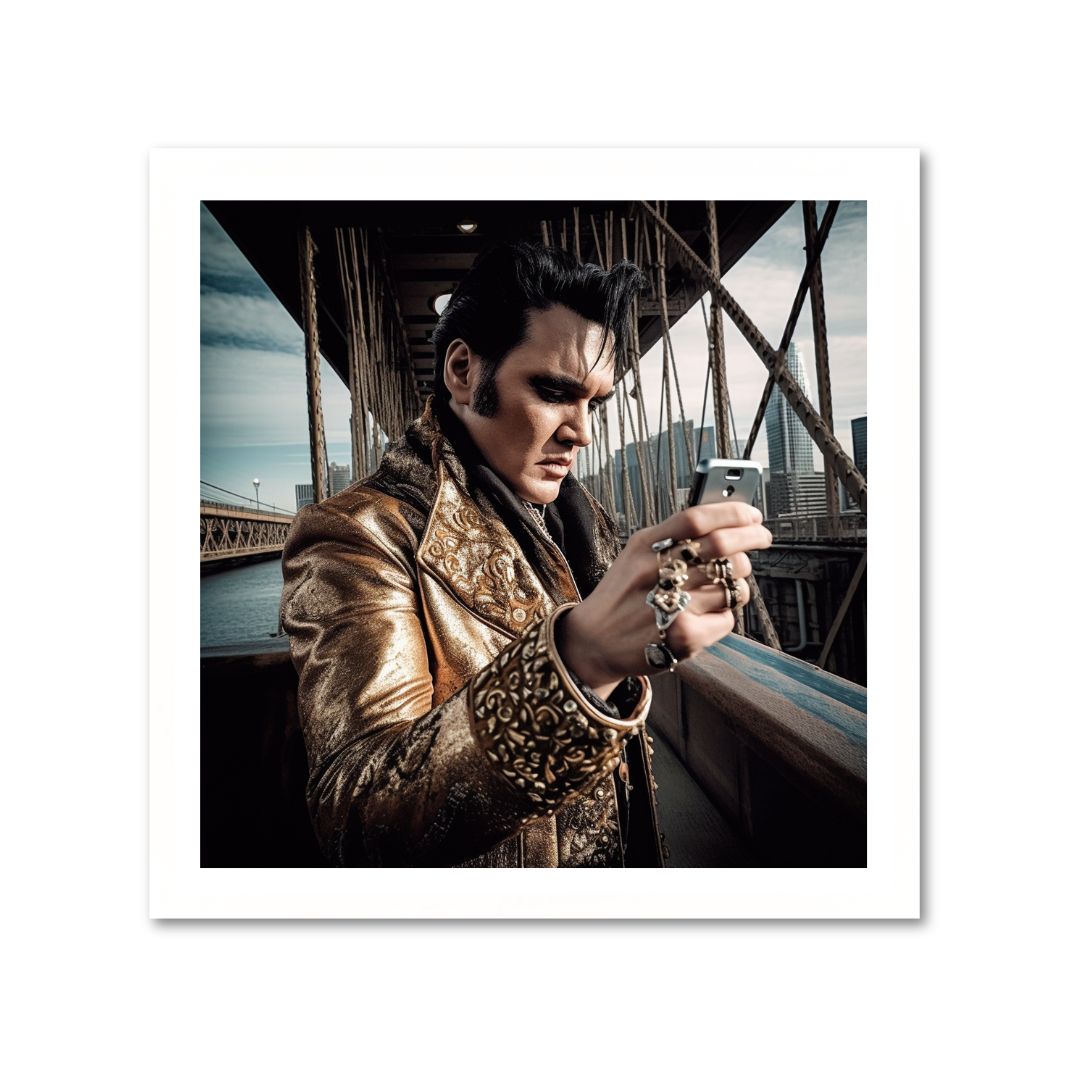 ELVIS SELFIE - DOTCOM ART