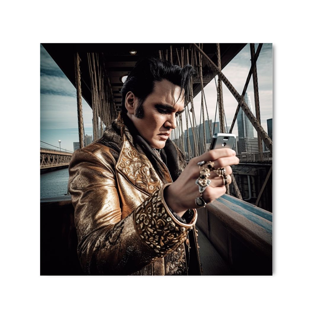 ELVIS SELFIE - DOTCOM ART