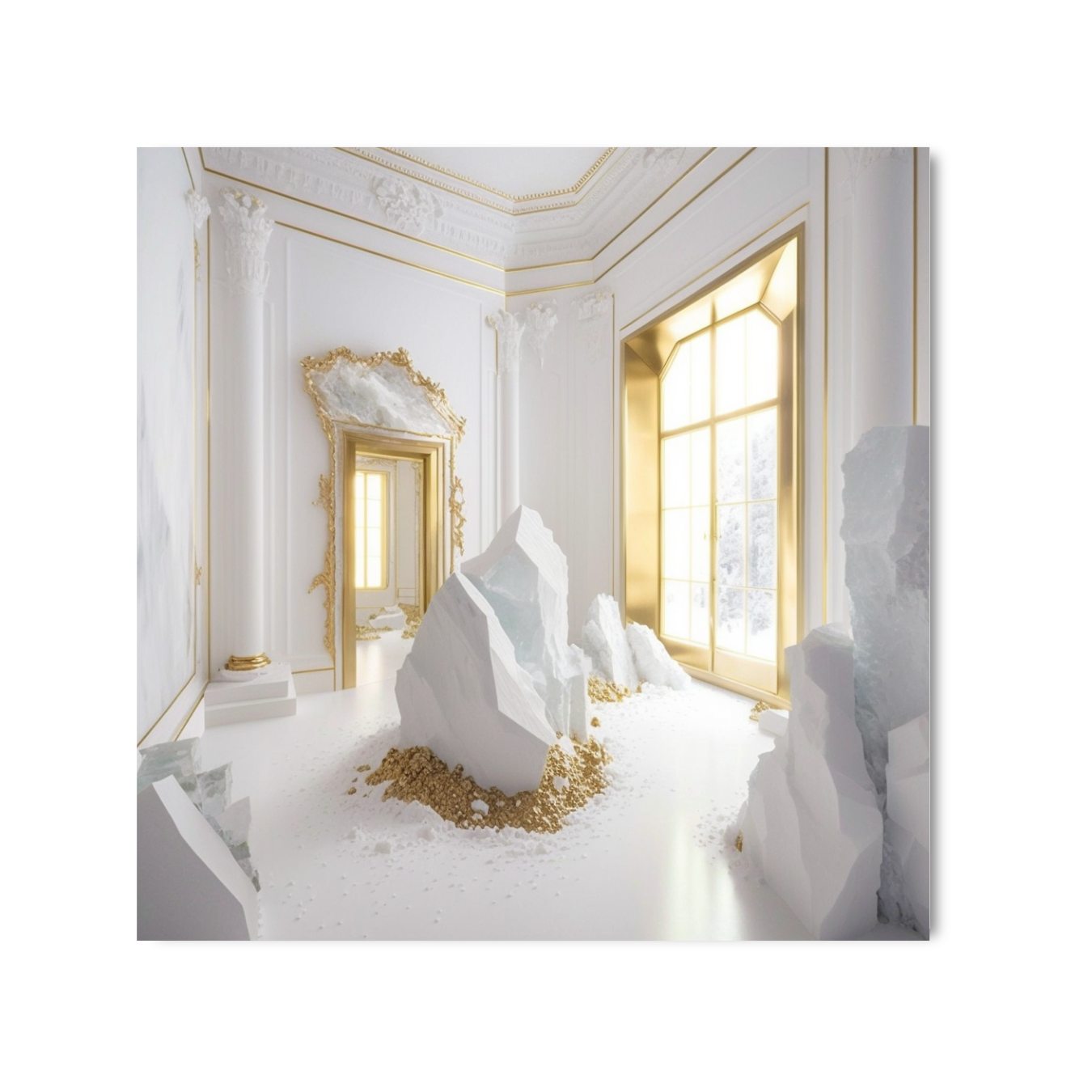 WHITE + GOLD *2 - DOTCOM ART