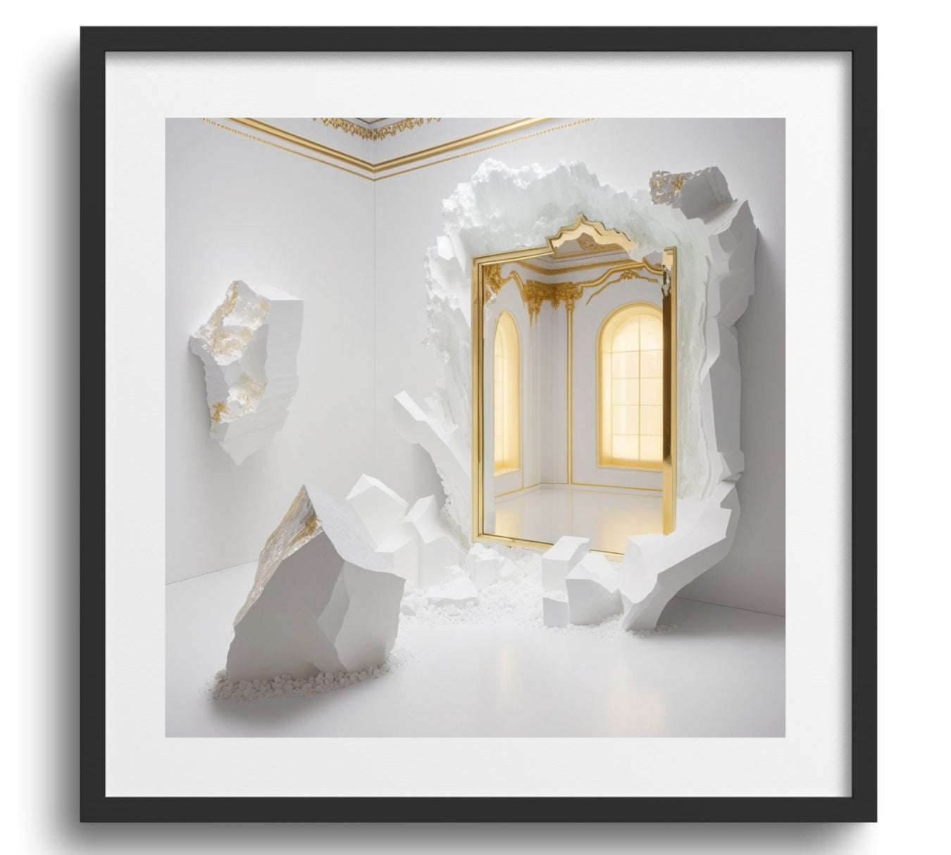 WHITE + GOLD *1 - DOTCOM ART