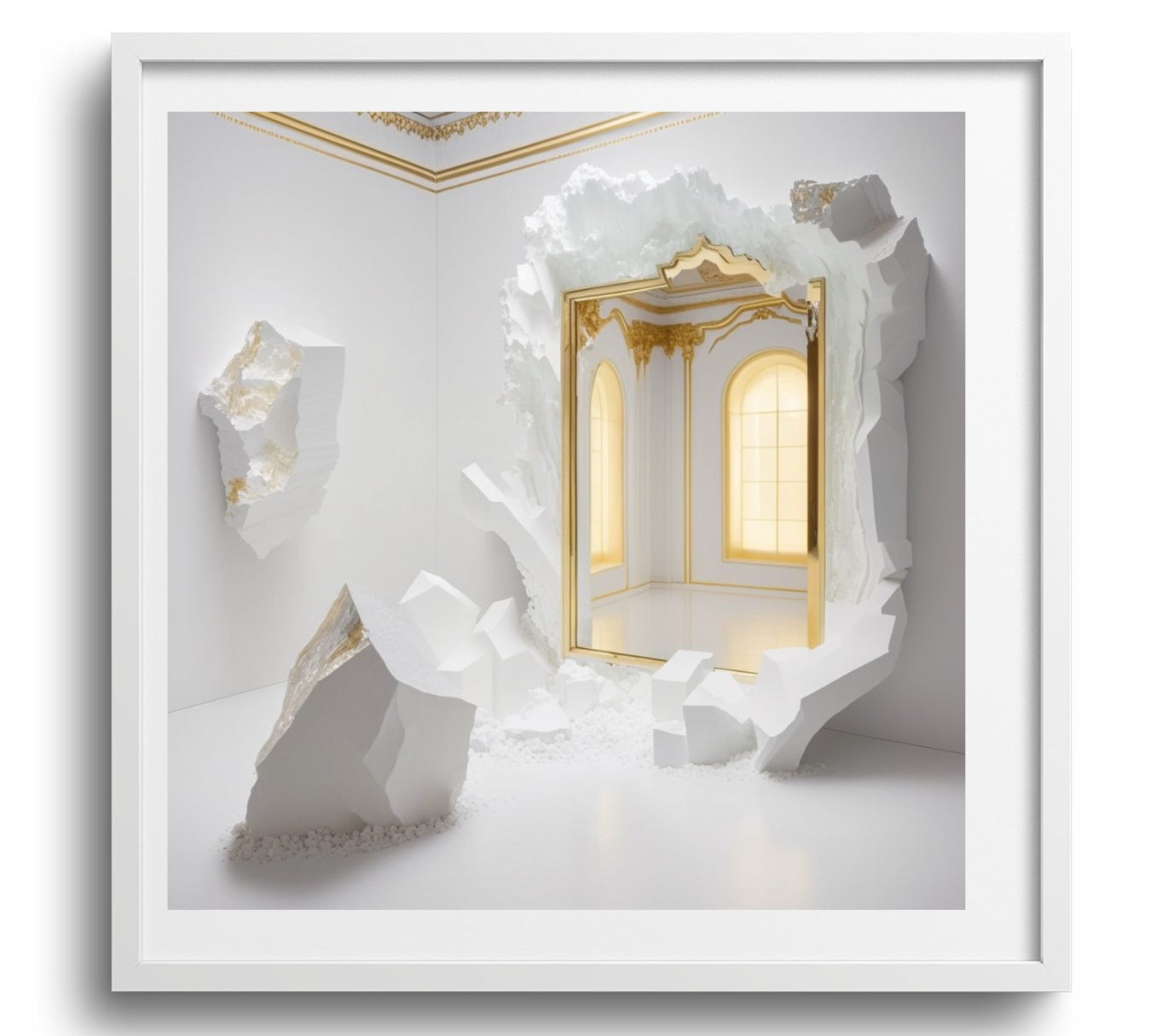 WHITE + GOLD *1 - DOTCOM ART