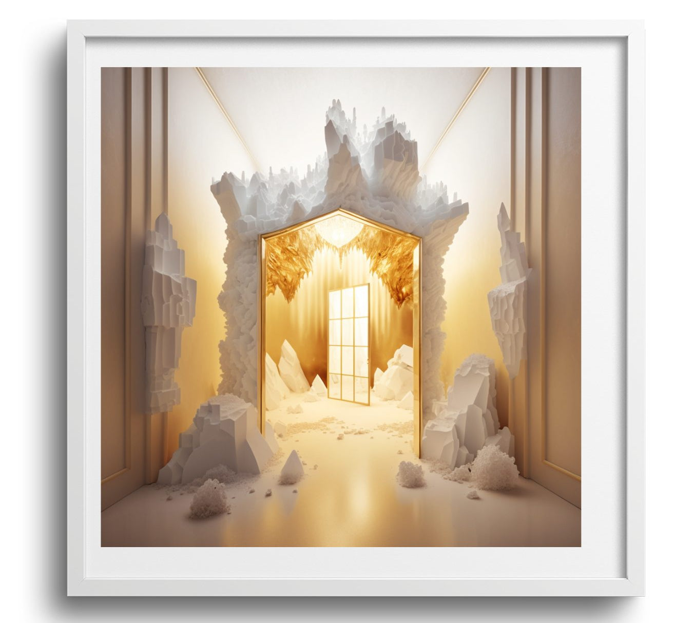 WHITE + GOLD *3 - DOTCOM ART