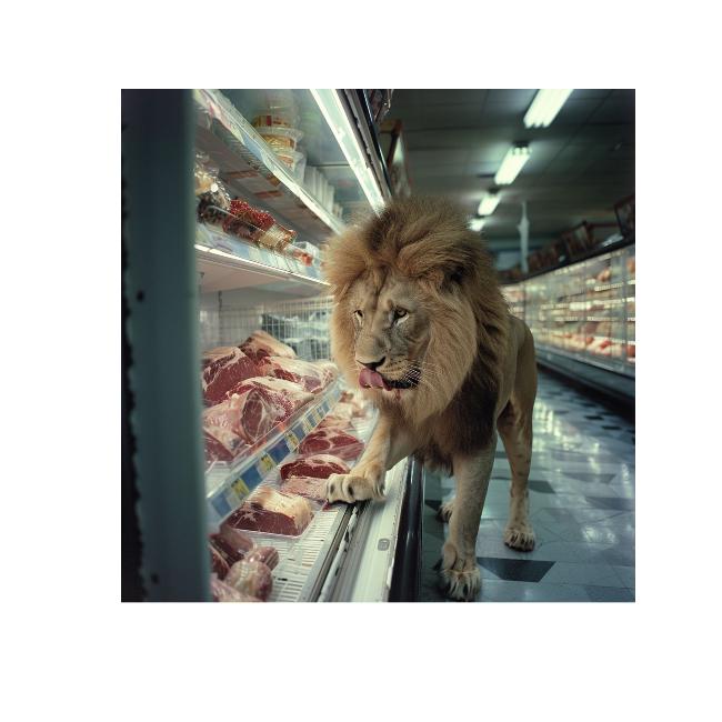 LION AISLE 1 - DOTCOM ART